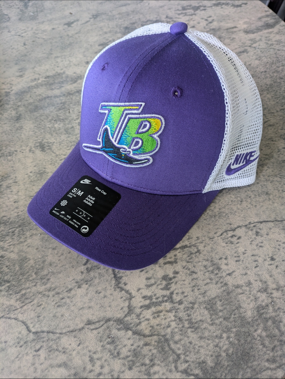 Tampa Bay Ray's Nike Trucker Hat with TB Logo